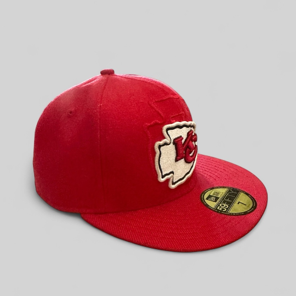 New Era 59Fifty NFL Kansas City Chiefs Fitted Hat Size 7